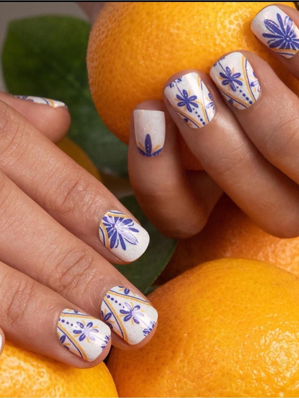 *Retired* Color Street: Stay a Tile | Greek Vacation Summer Blue Gold White